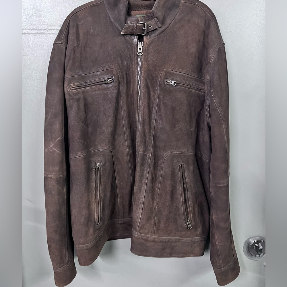 Orvis vintage finish leather jacket